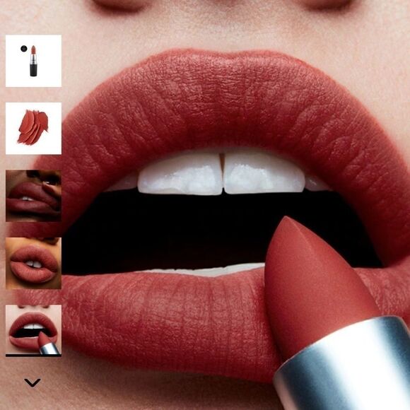 MAC NEW POWDER KISS LIPSTICK BEST SELLER DEVOTED TO CHILI WARM BRICK RED+ Ipsy - Picture 2 of 12